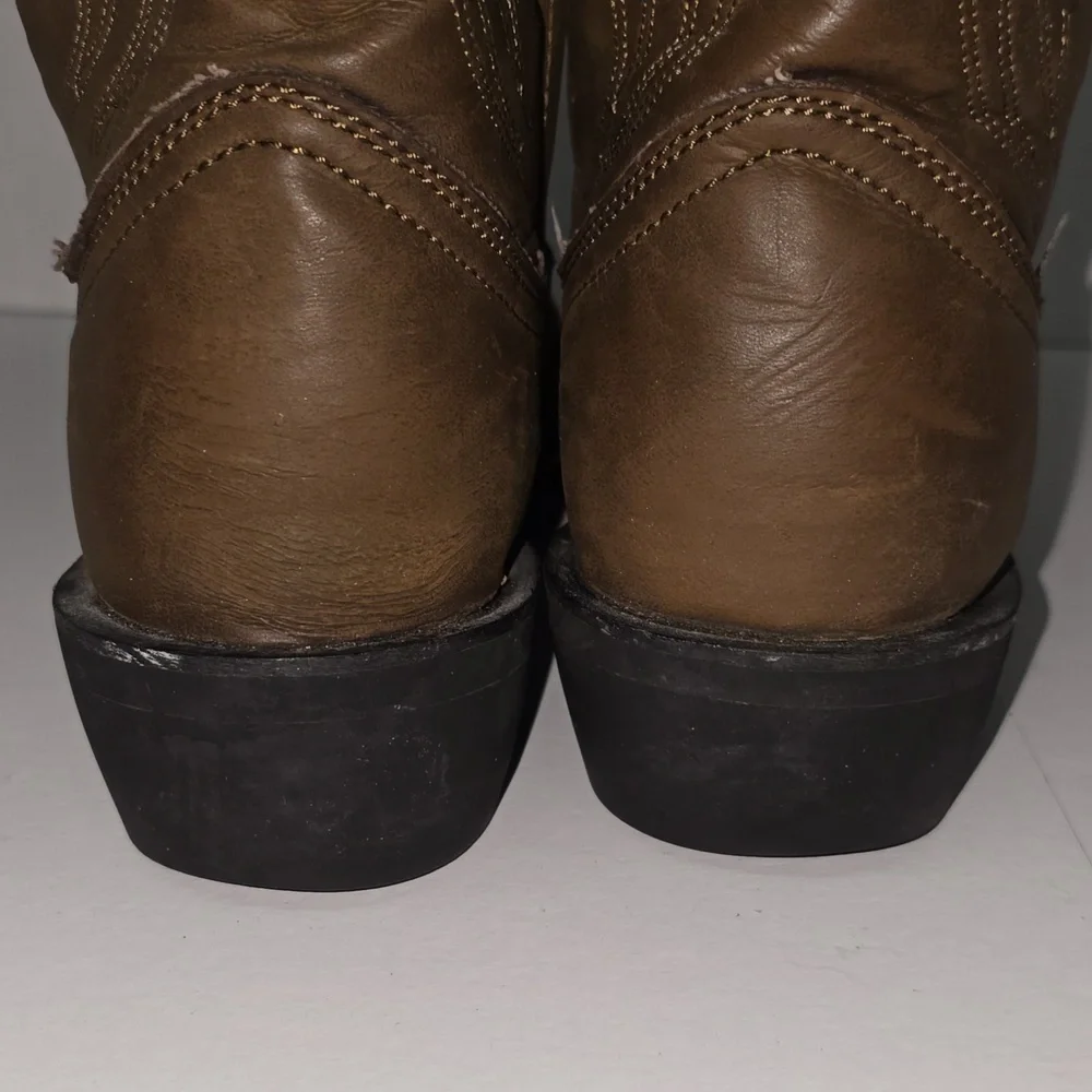 Justin Men's Brown Cowboy Boots Size 9.5D Style JB1100 - Picture 14 of 15